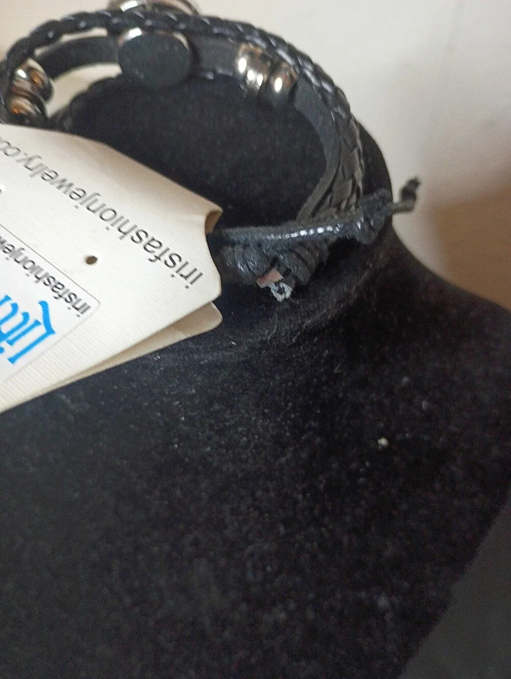 Black Drawstring Bracelet